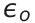 Epsilon subscript o